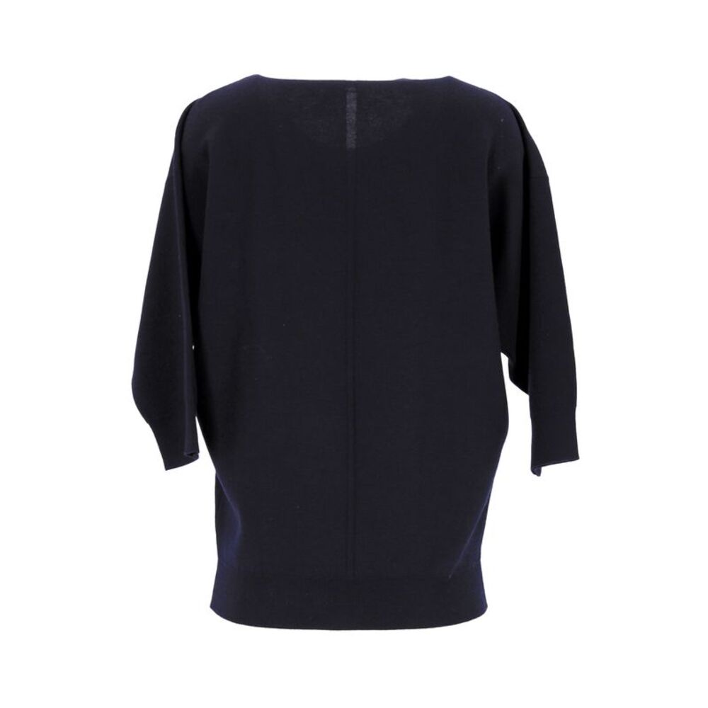 The Row Pullover in Navy Blue Merino Wool - Picture 3 of 5